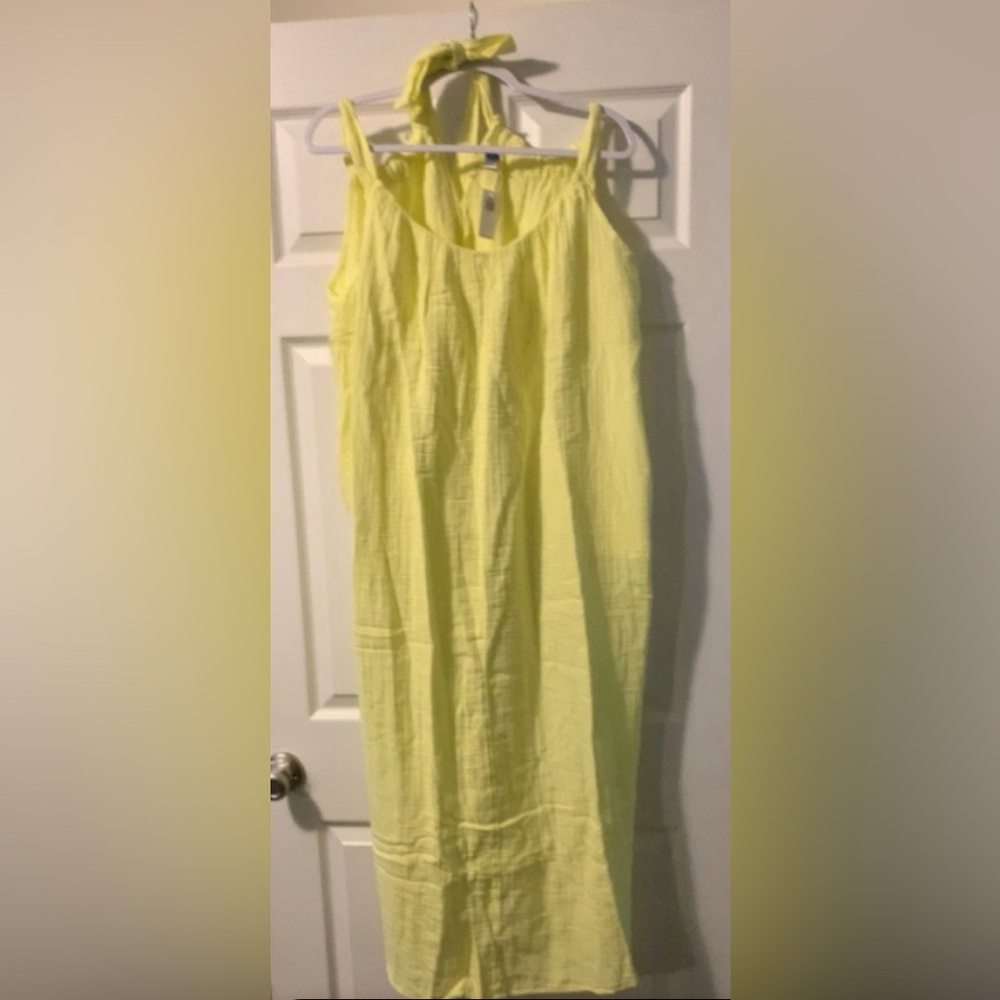 Old Navy 2X Sleeveless Shirred Maxi Dress